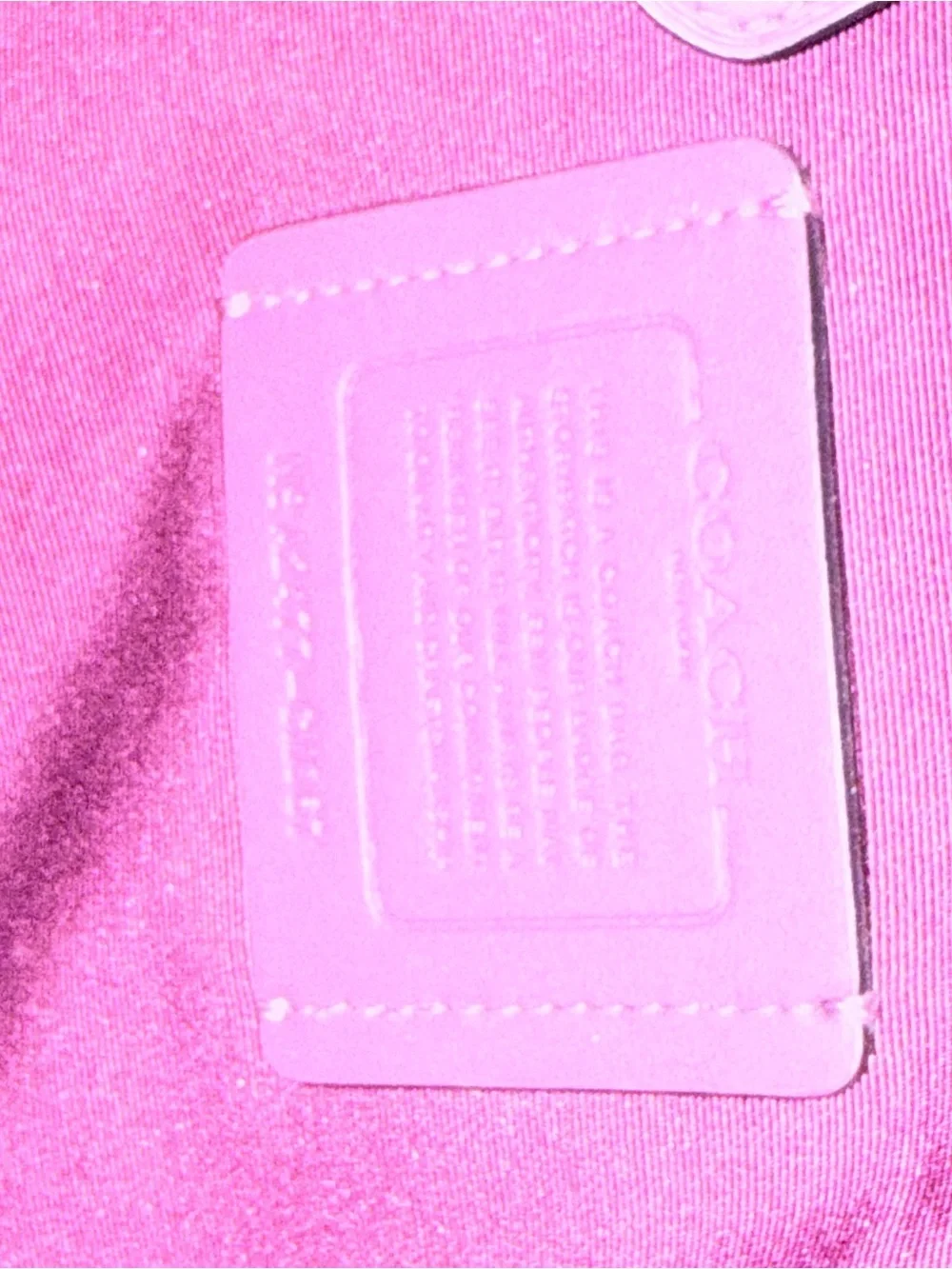 Coach pebbled leather